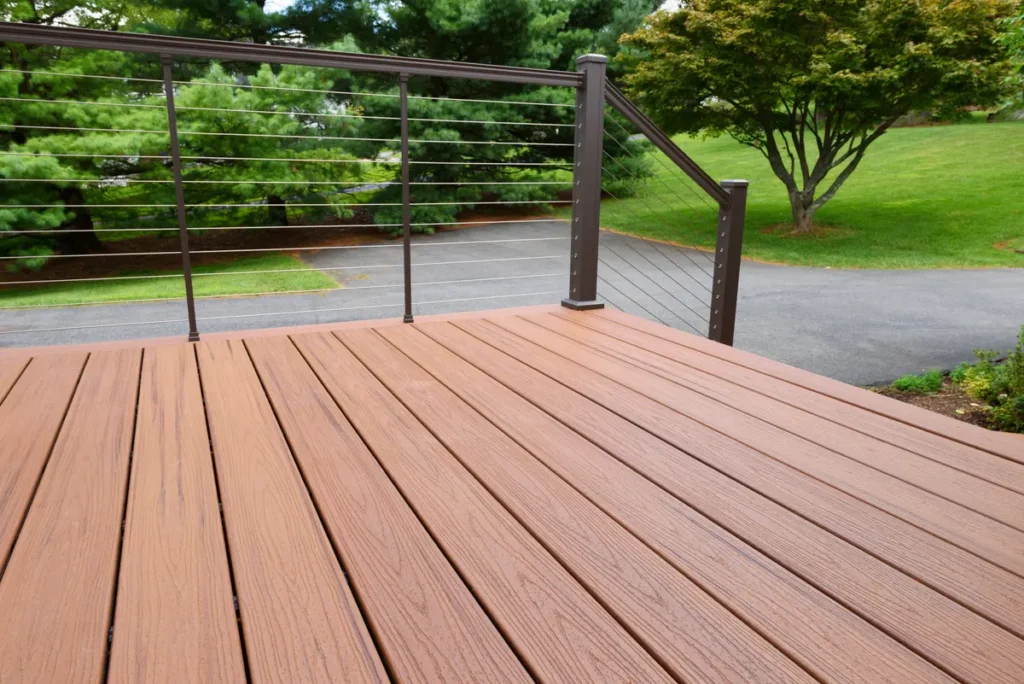 brown composite decking
