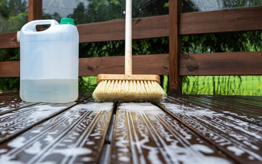 composite deck cleaning