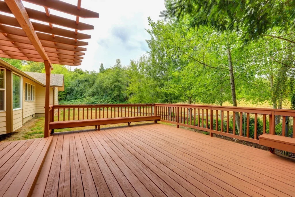 ground level deck