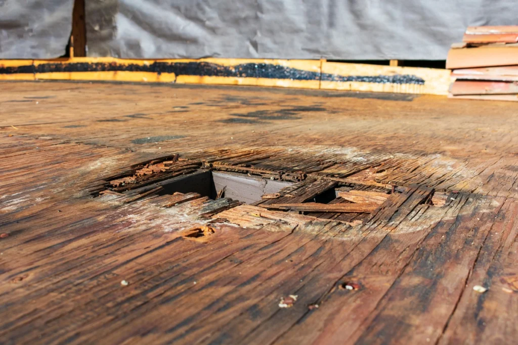 another hole in deck