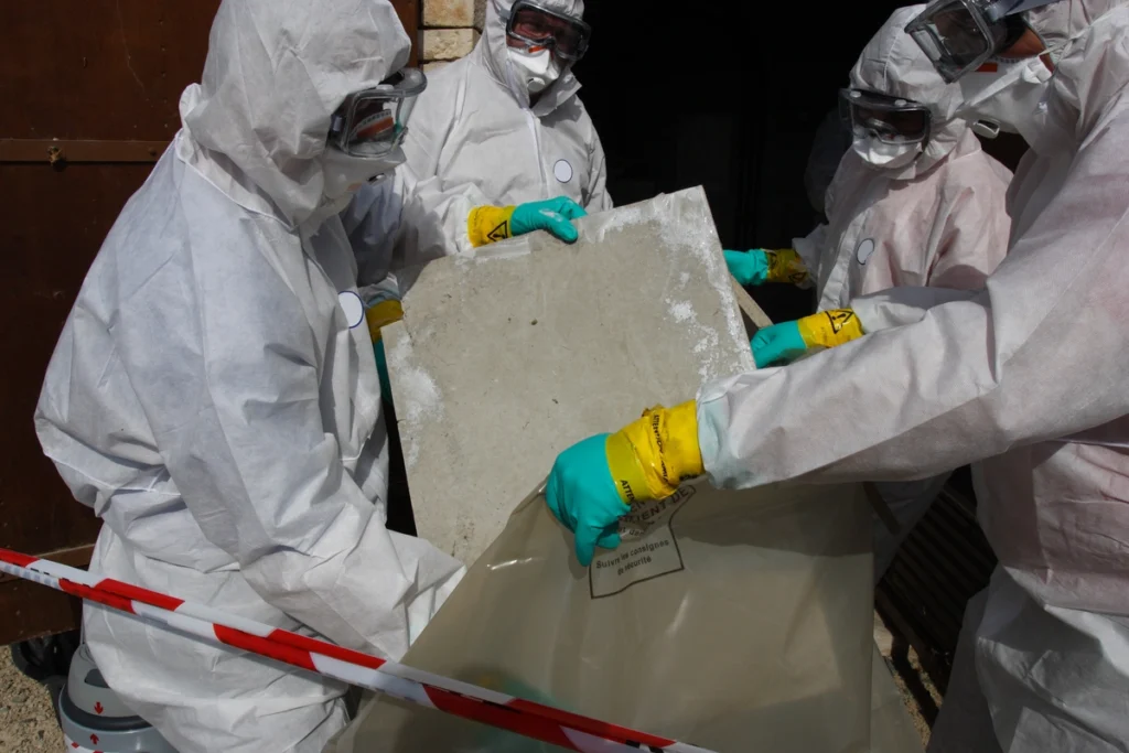 removing asbestos