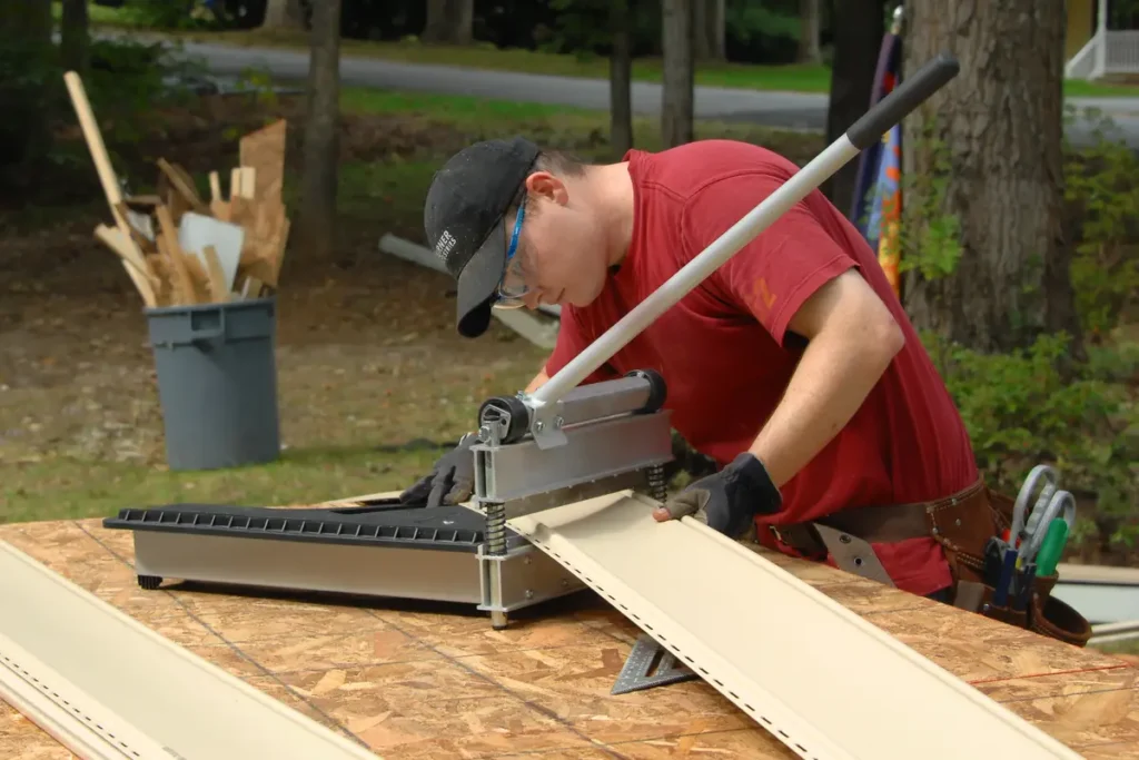 cutting siding