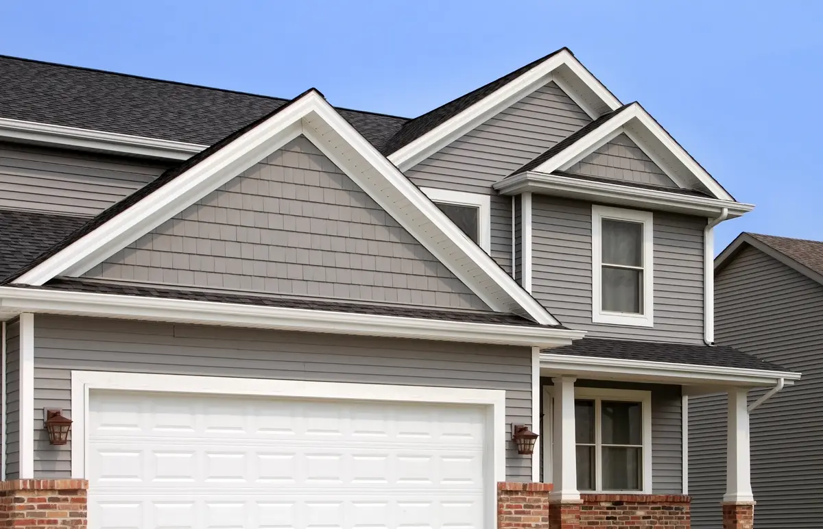 gray vinyl siding