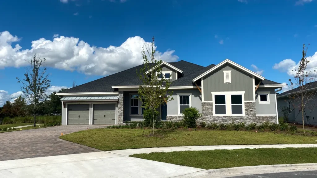 suburban gray siding