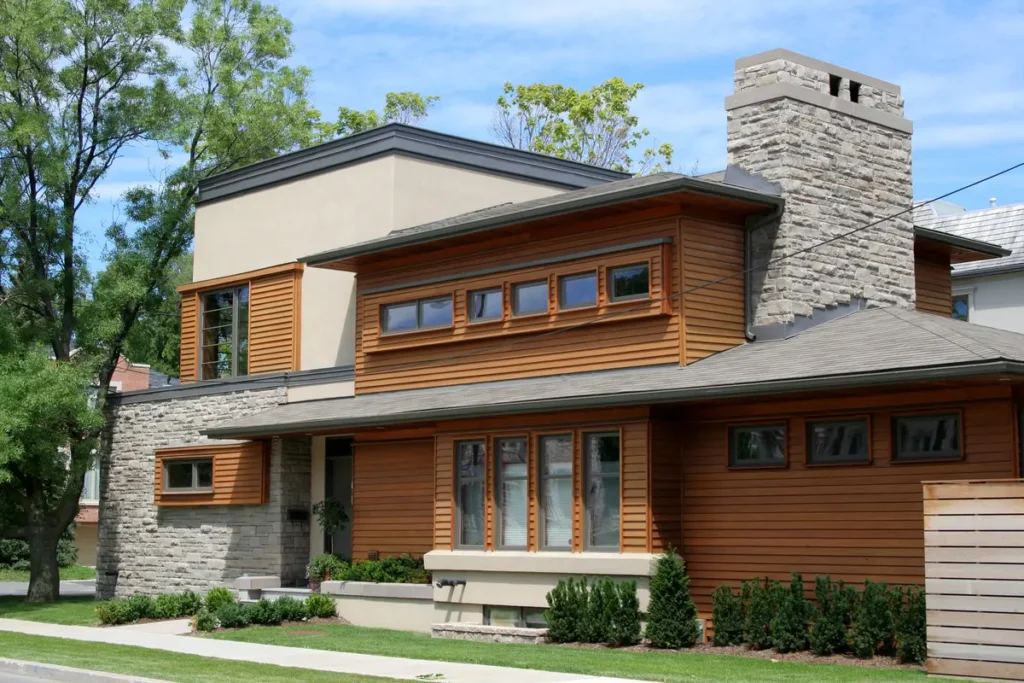 modern cedar siding