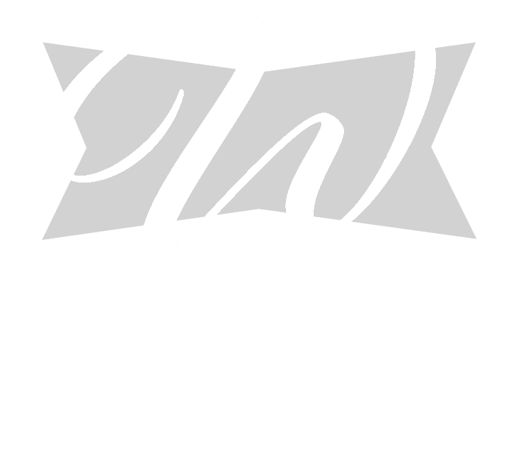 Logo for Westbury Aluminum Railing featuring a large stylized "W" over a gray, angled rectangle, with "Westbury" and "ALUMINUM RAILING" written in bold white letters below.