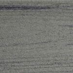 Close-up of a textured gray wood surface with visible horizontal grain lines and subtle variations in color, displaying a natural and weathered appearance.